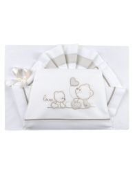 Cot bed sheet set by Corredino 04259TT