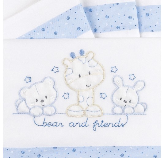Cot bed sheet set art. 04244AZ 2