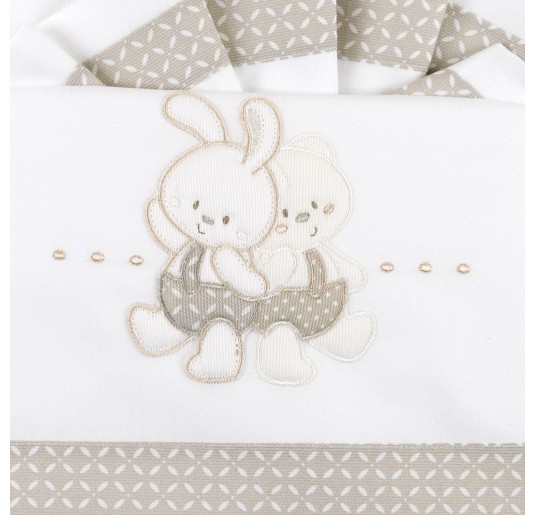 Cot bed sheet set art. 04208TT 2