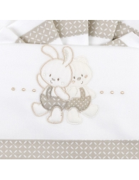 Cot bed sheet set art. 04208TT