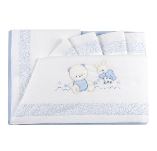 Flannel cradle bed sheet set by Fiorellino FLC44002PR
