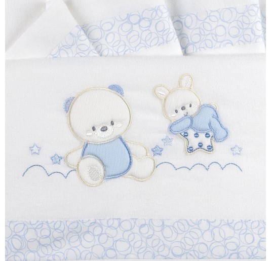 Flannel cradle bed sheet set by Fiorellino FLC44002PR 2