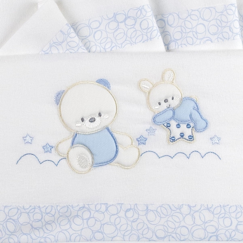 Flannel cradle bed sheet set by Fiorellino FLC44002PR