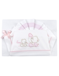 Cot bed sheet set by Corredino 04259AZ