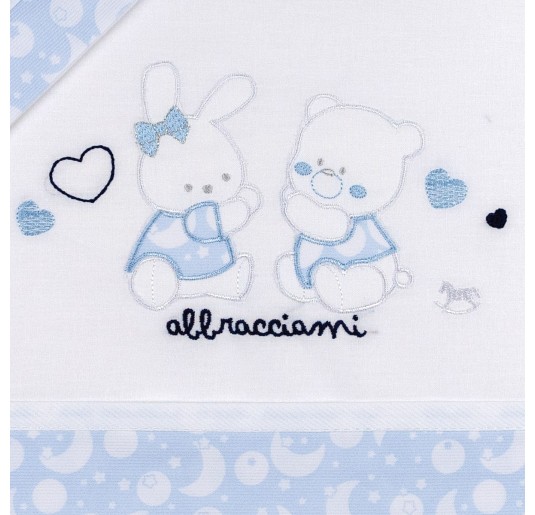 Abbracciami - Set lenzuola culletta e carrozzina Mio Piccolo LC874AZ 2