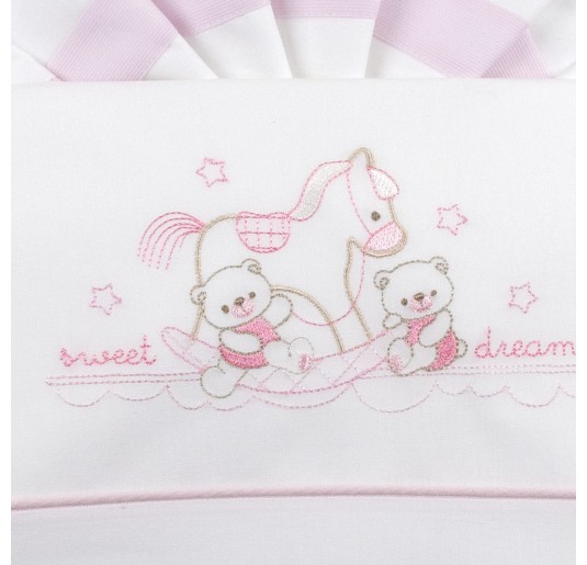 Cradle bed sheet set rocking horse 03254BR 2