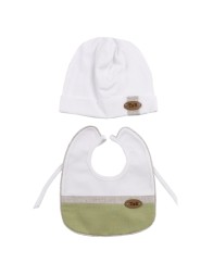 Coordinato 6 pezzi corredino neonato misto lino Teneri & Belli T153