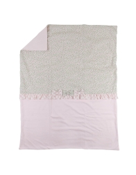Copertina cotone per culletta con fiorellini by Le Chicche CO2740