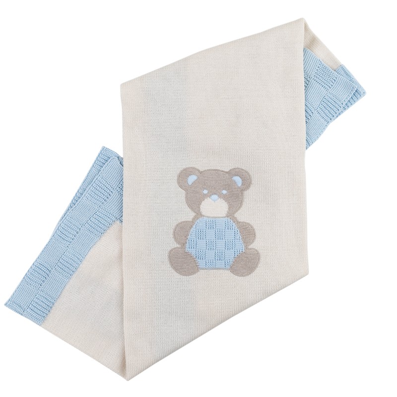 Blanket for pram with bear by Stella EL9080