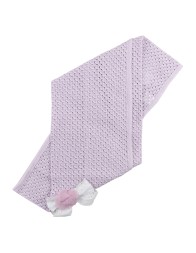 Yarn shawl blanket with bow by Stella EL4080