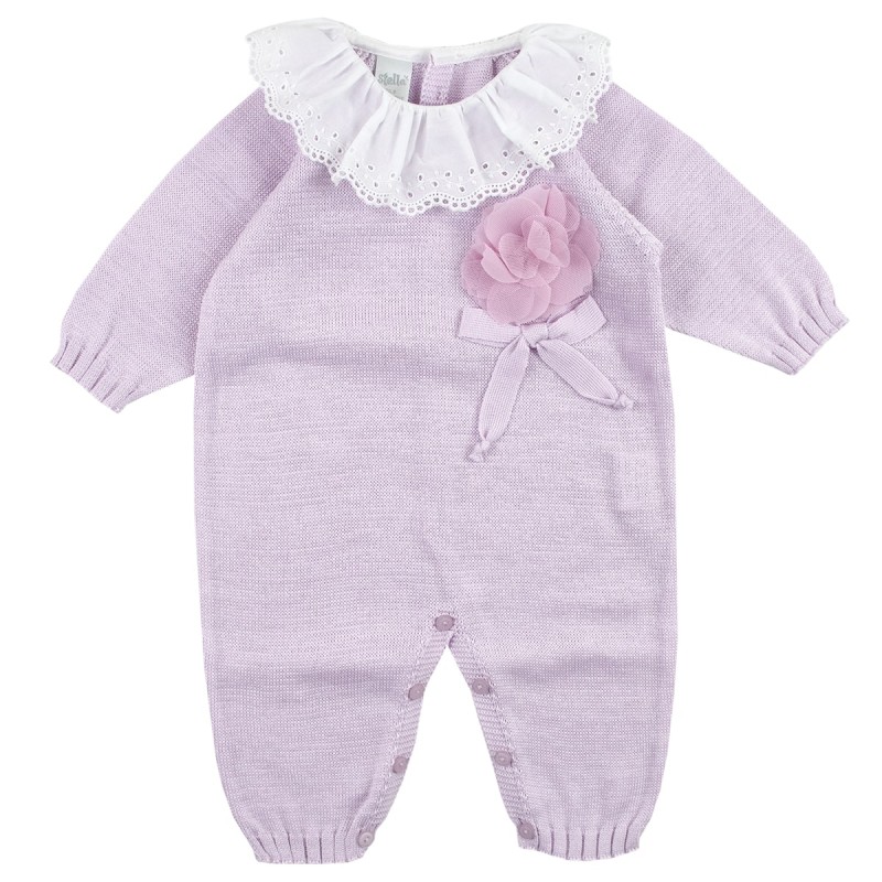 Onesie for baby girl pure cotton by Stella EL4010