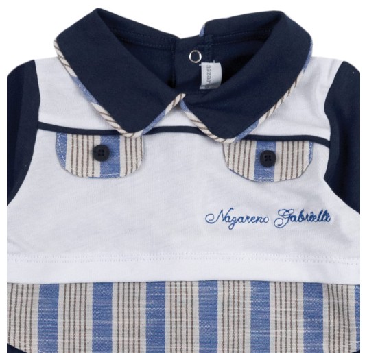 Tutina in cotone Nazareno Gabrielli NG3611407BL 2