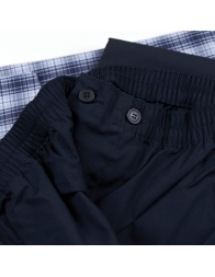 Pigiama aperto avanti Perofil cotone popeline VPRT92573QBL