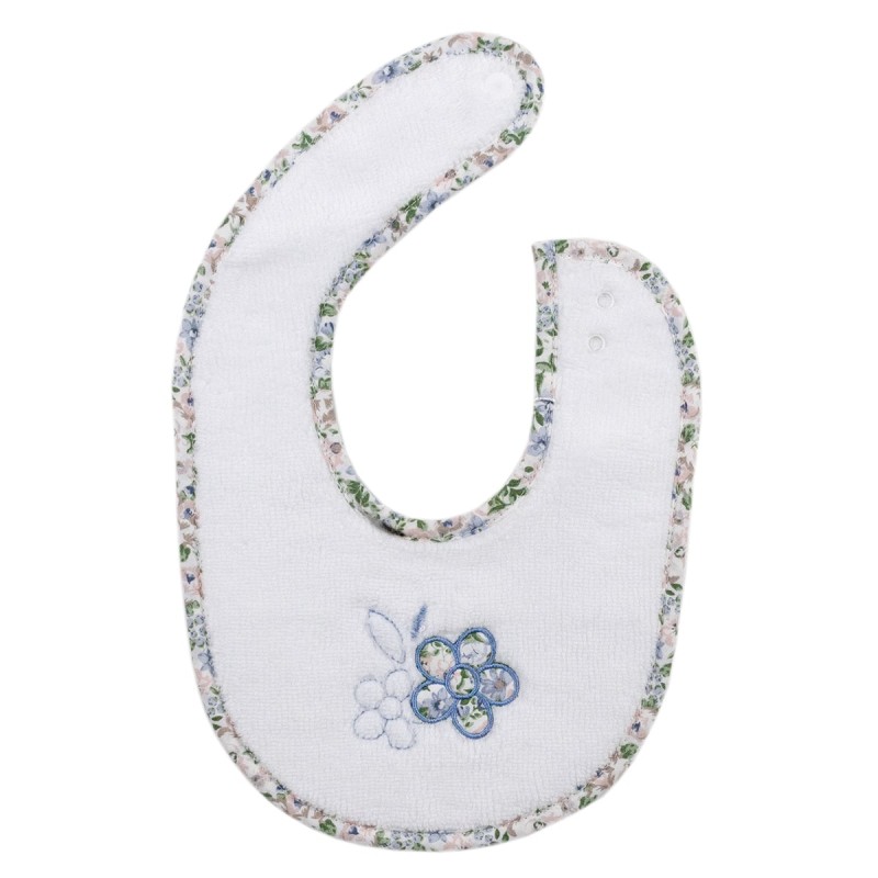 Embroidered cotton bib by Coccode C57611