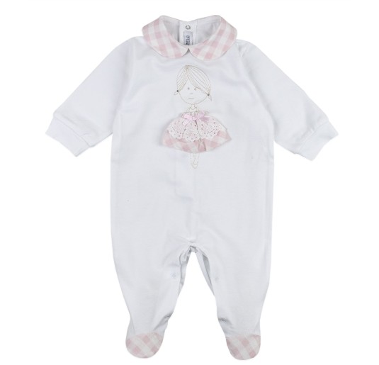 Dolly - Coordinated 5 pieces newborn girl cotton layette... 2