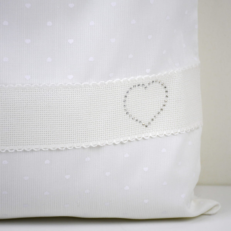 Nappy bag piquet cotton with strass...