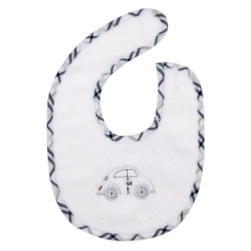 Beetle - Embroidered cotton bib by Coccode