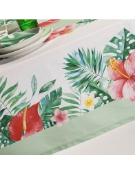 Tropical - digital print cotton tablecloth by Caleffi x12