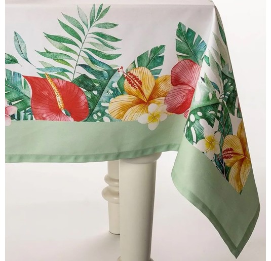 Tropical - digital print cotton tablecloth by Caleffi x12 2