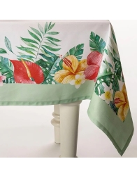 Tropical - digital print cotton tablecloth by Caleffi x12