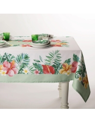 Tropical - digital print cotton tablecloth by Caleffi x12