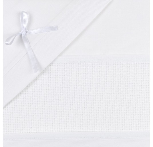 Sheet set for crib and pram to be embroidered CI1305PQB 2