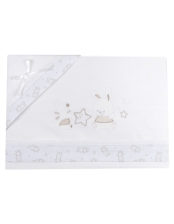 Bunnies - Cradle Pram sheet set Mio Piccolo LC892PA