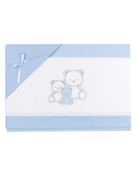 Family Bears - Set lenzuola culletta e carrozzina Mio Piccolo LC896AZ