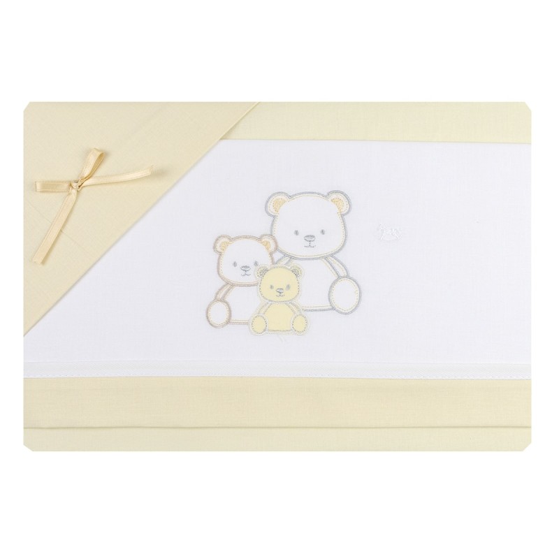 Family Bears - Cradle Pram sheet set Mio Piccolo LC896YL