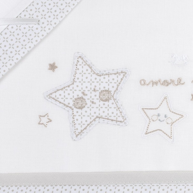 Little stars - Cradle bed sheet set... Little stars - Cradle bed sheet set...