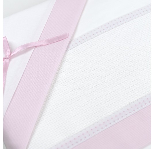 Cot sheet set to embroider by Corredo Italiano CI1405PQR 2