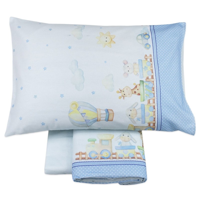 Cot bed sheet set flannel cotton art. MI022AZ