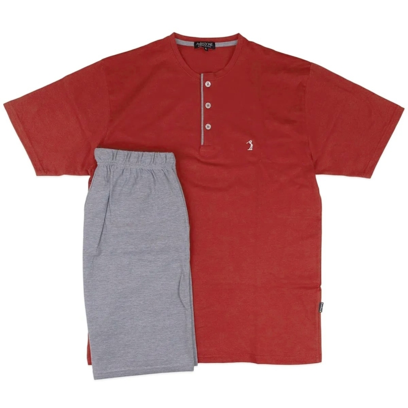 Pigiama in cotone corto Ambizione 1439