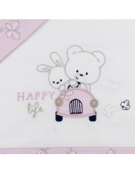 Happy Life - Cradle bed sheet set Mio Piccolo LC893RR