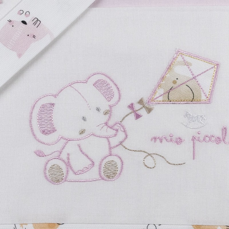 Little Pink Elephant - Cradle sheet... Little Pink Elephant - Cradle sheet...