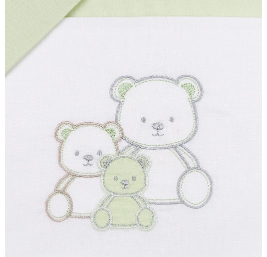 Family Bears - Cradle Pram sheet set Mio Piccolo LC896VV 2