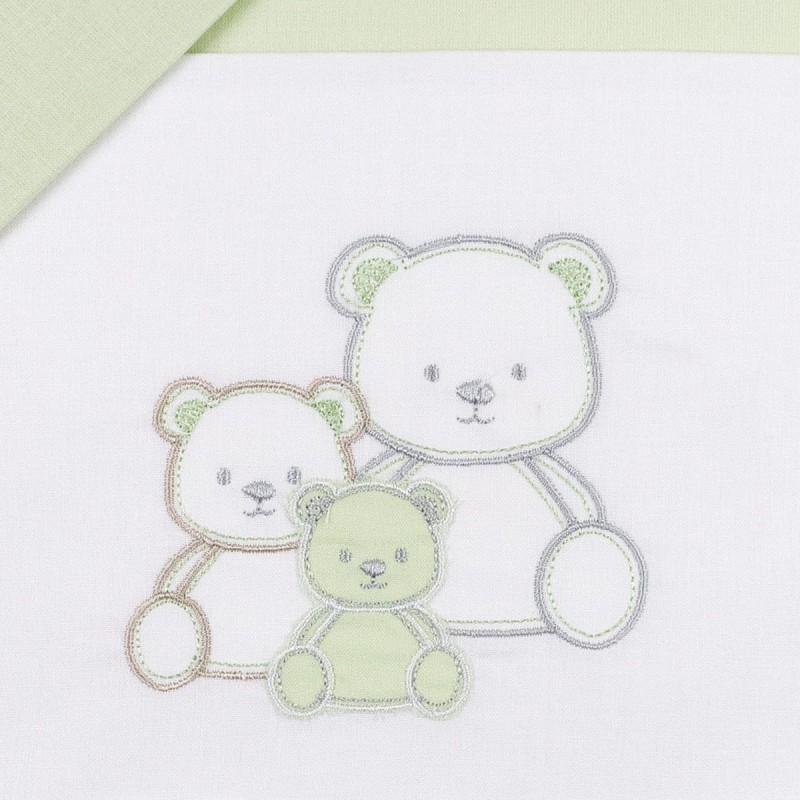 Family Bears - Cradle Pram sheet set...