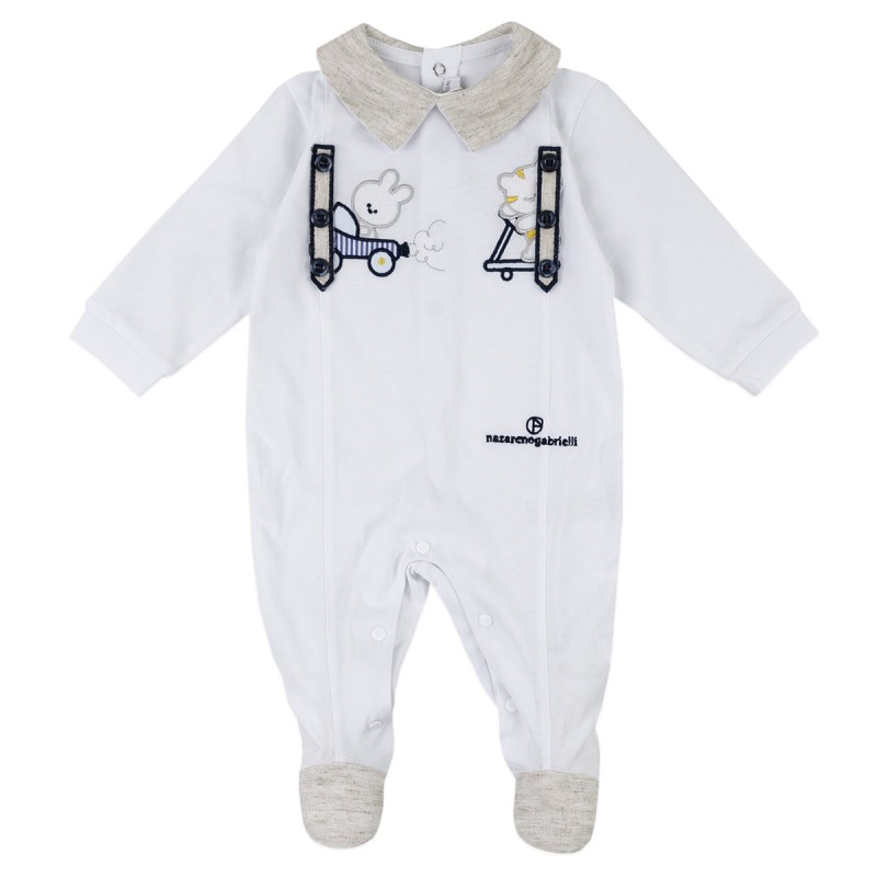 Baby Onesie cotton romper by Nazareno Gabrielli NG3611409B