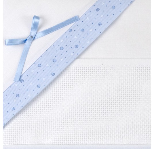 Cradle Pram sheet set to embroider CI13AI05PQAZ 2