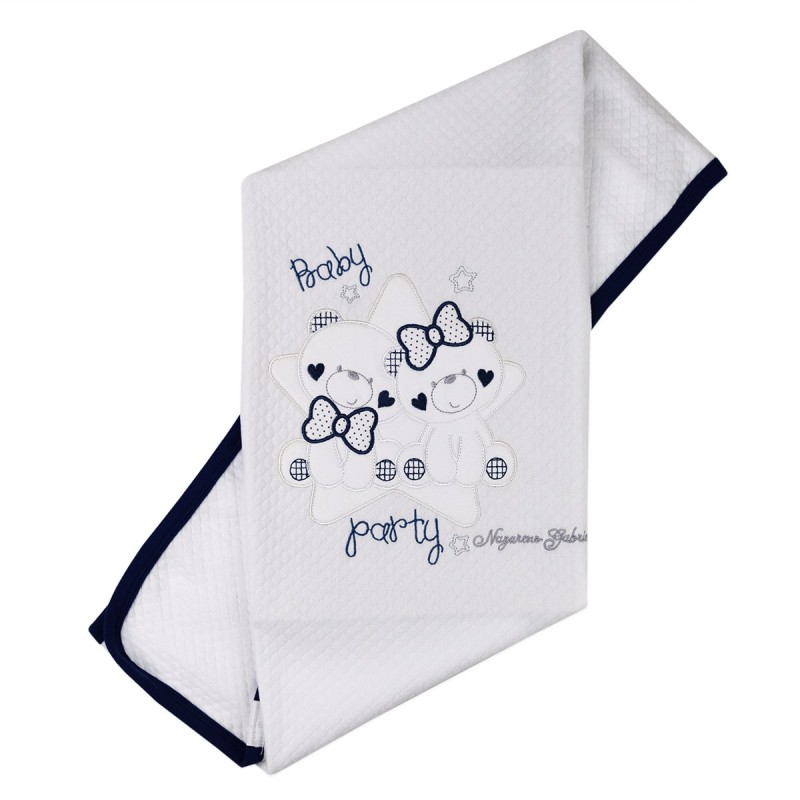 Baby Party -  Blanket for pram cradle NG4203-1BL