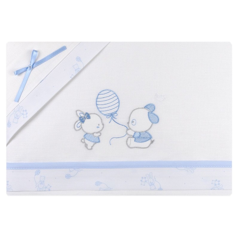 Bunnies & Balloon - Cradle sheet set Mio Piccolo LC898AZ