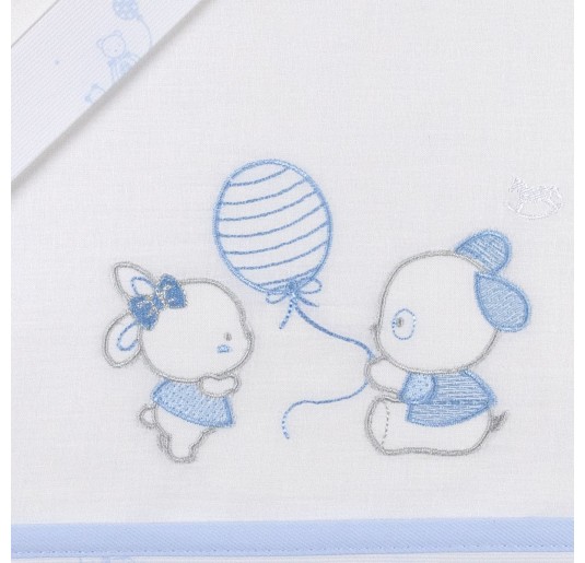 Cuccioli e palloncino - Set lenzuola culletta e... 2
