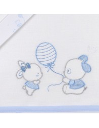 Bunnies & Balloon - Cradle sheet set Mio Piccolo LC898AZ