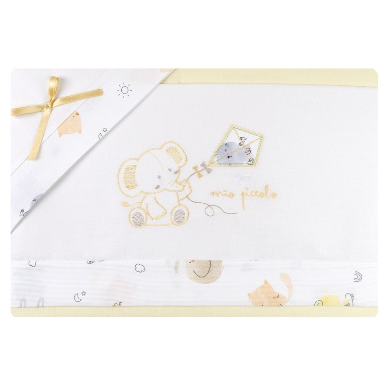 Little Elephant - Cradle sheet set Mio Piccolo LC890GG