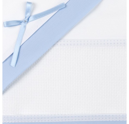 Cradle and pram sheet set with Aida to embroider CI1305PQAZ 2