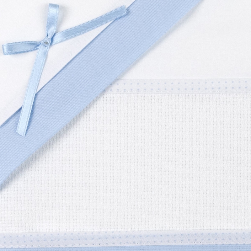 Cot bed sheet set with aida to...