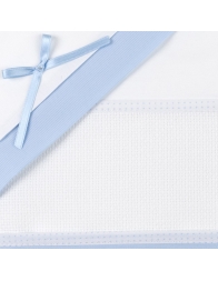 Cot bed sheet set with aida to embroider CI1405PQAZ