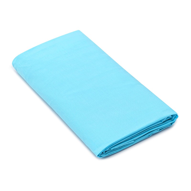 Pure cotton fabric height 300 cm - Turquoise