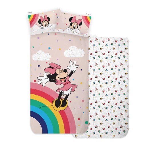 Minnie colors - single bed sheet set Caleffi Disney 2