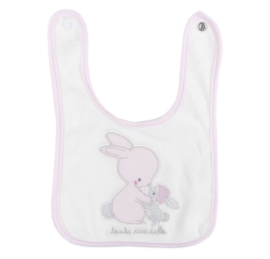 Embroidered bib with clip closure by Ellepi AD9743A 2